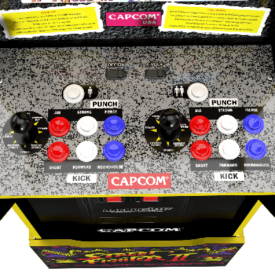 Arcade1Up Capcom Legacy Street Fighter Lisanslı Oyun Konsolu (Sehpalı) - Thumbnail