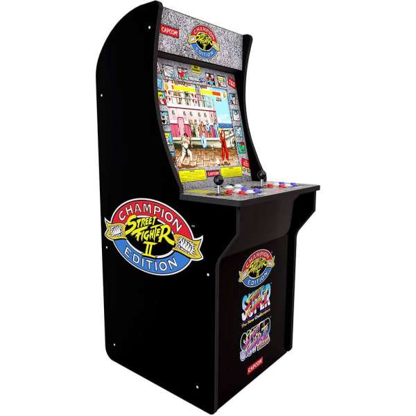 Arcade1Up Street Fighter Lisanslı Oyun Konsolu (Sehpalı)