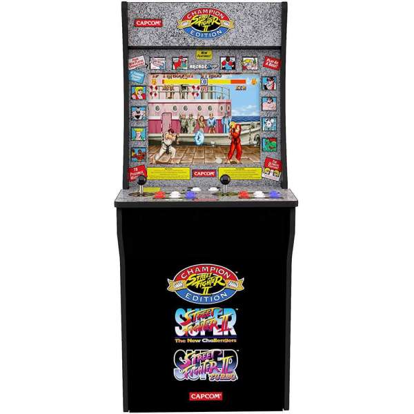 Arcade1Up Street Fighter Lisanslı Oyun Konsolu (Sehpalı)