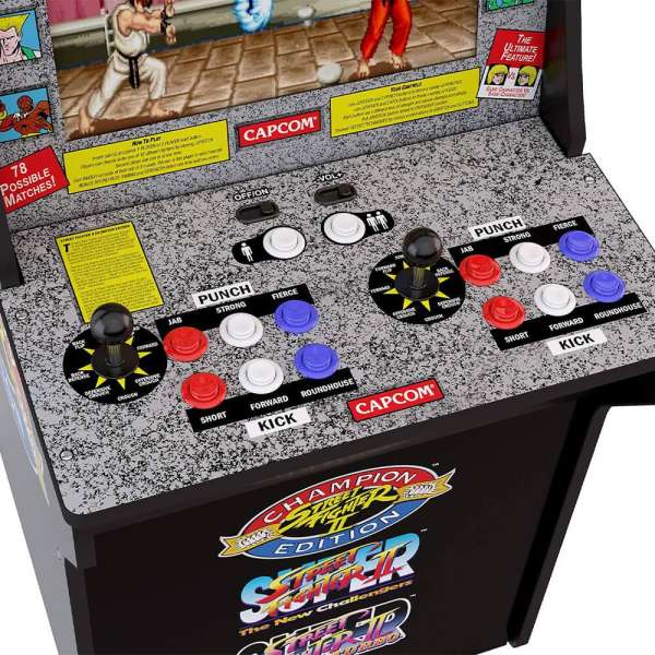 Arcade1Up Street Fighter Lisanslı Oyun Konsolu (Sehpalı)