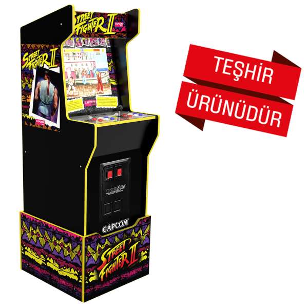 Arcade1Up Capcom Legacy Street Fighter Lisanslı Oyun Konsolu (Sehpalı) (Teşhir ürünüdür)