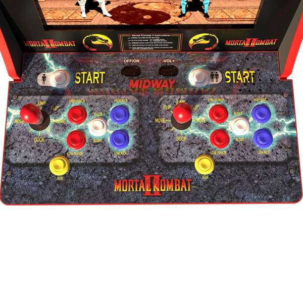 Arcade1Up Mortal Combat Lisanslı Oyun Konsolu Takımı (Sehpalı, Işıklı ve Sandalyeli)