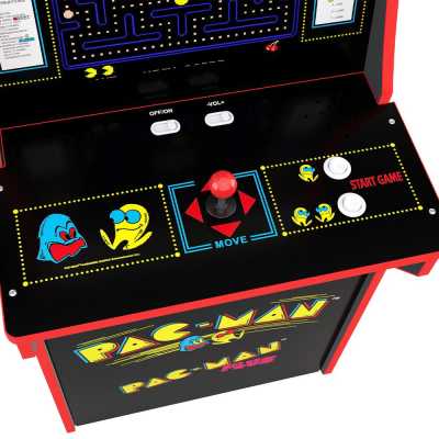 Arcade1Up Pacman Lisanslı Oyun Konsolu Takımı (Sehpalı, Işıklı ve Sandalyeli) - Thumbnail