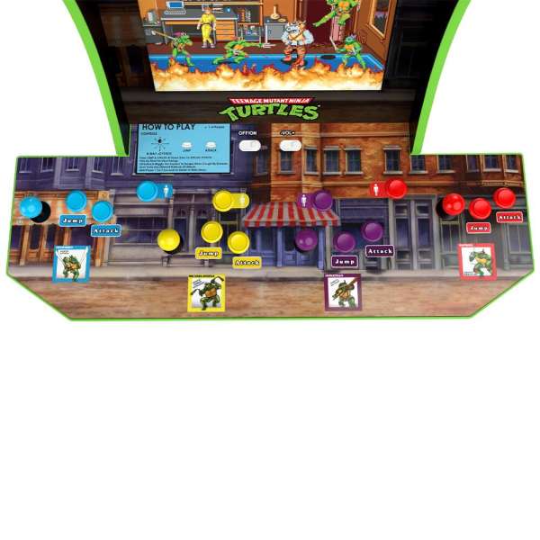 Arcade1Up Teenage Mutant Ninja Turtles Lisanslı Oyun Konsolu (4 Kişilik)
