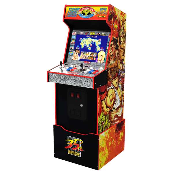 Arcade1Up (WiFi) Capcom Legacy Street Fighter Lisanslı Oyun Konsolu Yoga Flame Edition