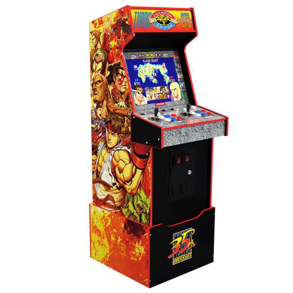 Arcade1Up (WiFi) Capcom Legacy Street Fighter Lisanslı Oyun Konsolu Yoga Flame Edition