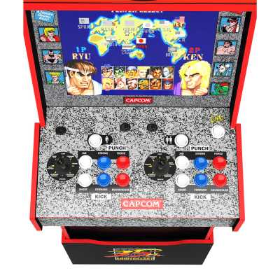 Arcade1Up (WiFi) Capcom Legacy Street Fighter Lisanslı Oyun Konsolu Yoga Flame Edition - Thumbnail