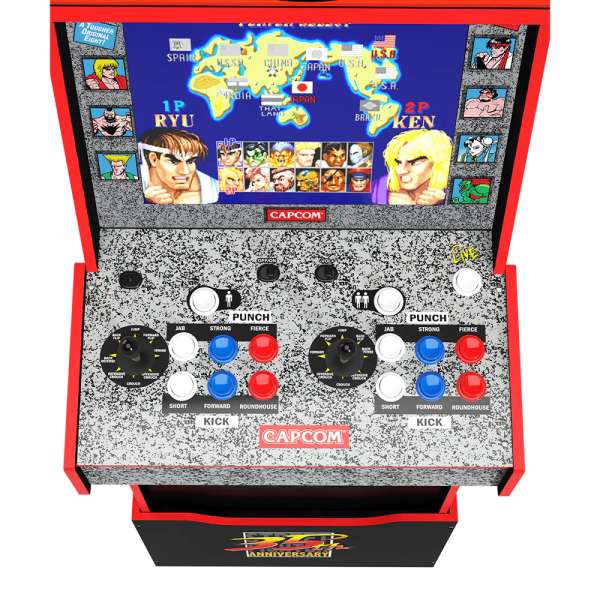 Arcade1Up (WiFi) Capcom Legacy Street Fighter Lisanslı Oyun Konsolu Yoga Flame Edition