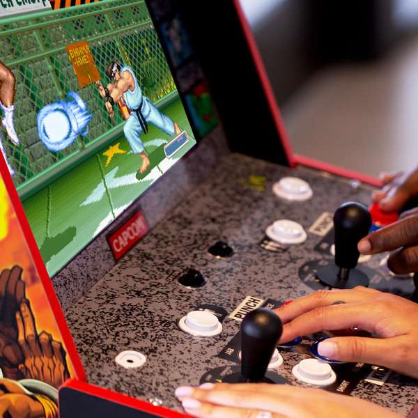 Arcade1Up (WiFi) Capcom Legacy Street Fighter Lisanslı Oyun Konsolu Yoga Flame Edition