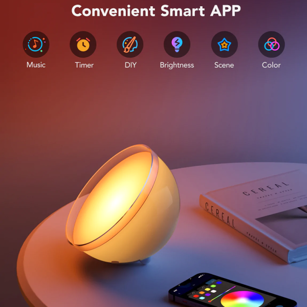 Govee Ambient RGBWW Portable Table Lamp (Bluetooth & Wi-Fi) Taşınabilir Masa Işığı