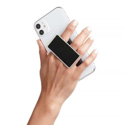 HANDL New York - HANDLstick LEATHER BLACK/CHROME Stand Özellikli Telefon Tutucu HANDL New York - HANDLstick LEATHER BLACK/CHROME Stand Özellikli Telefon Tutucu