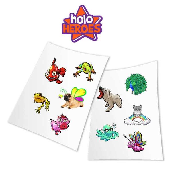 HoloToyz Sticker Holo Heroes AR Uyumlu Etiket