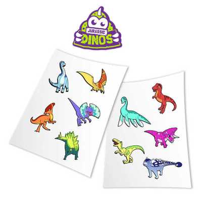 HoloToyz Sticker Jurassic Dinos AR Uyumlu Etiket - Thumbnail