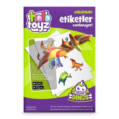 HoloToyz Sticker Jurassic Dinos AR Uyumlu Etiket - Thumbnail