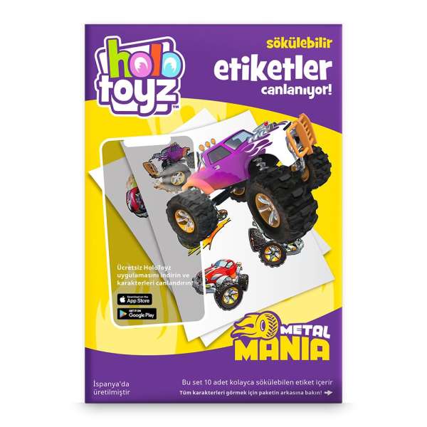 HoloToyz Sticker Metal Mania AR Uyumlu Etiket