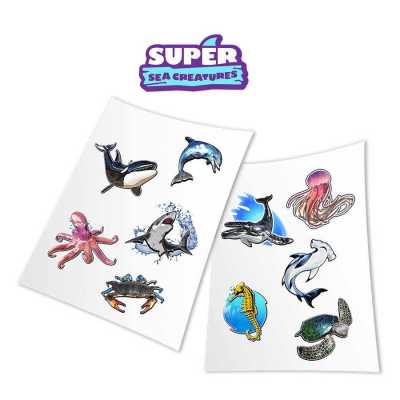 HoloToyz Sticker Super Sea Creatures AR Uyumlu Etiket - Thumbnail