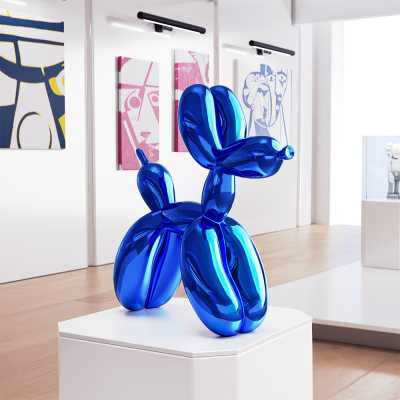 Jeff Koons Balloon Dog (Large) Blue - Thumbnail