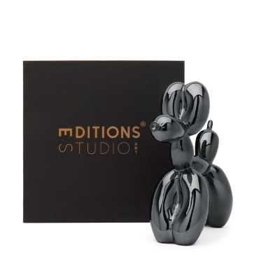 Jeff Koons Balloon Dog (Large) Graphite Black - Thumbnail