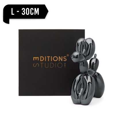 Jeff Koons Balloon Dog (Large) Graphite Black - Thumbnail