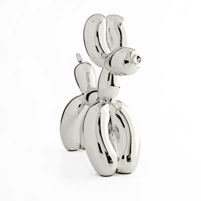 Jeff Koons Balloon Dog (Large) Silver - Thumbnail