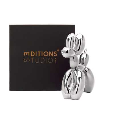 Jeff Koons Balloon Dog (Large) Silver - Thumbnail