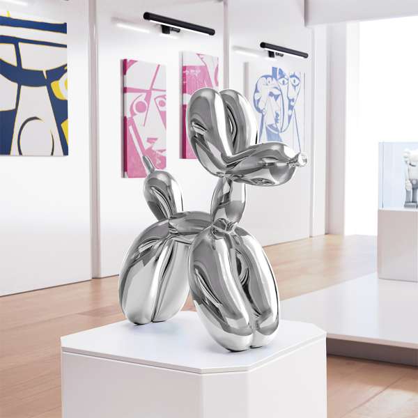 Jeff Koons Balloon Dog (Large) Silver