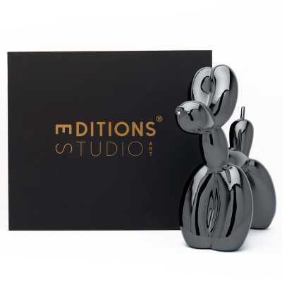 Jeff Koons Balloon Dog (XXLarge) Graphite Black - Thumbnail