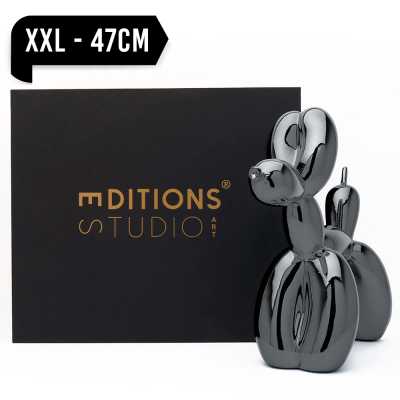 Jeff Koons Balloon Dog (XXLarge) Graphite Black - Thumbnail