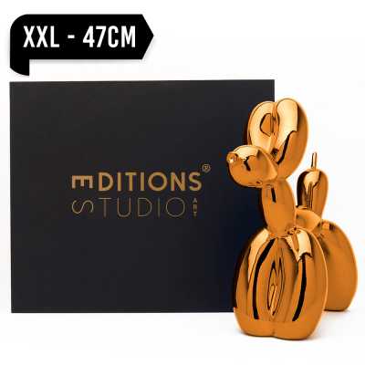 Jeff Koons Balloon Dog (XXLarge) Orange Gold - Thumbnail