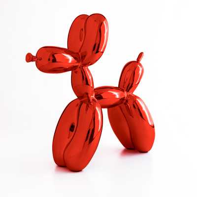 Jeff Koons Balloon Dog (XXLarge) Red - Thumbnail