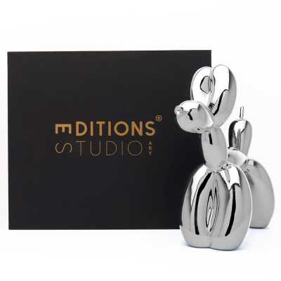 Jeff Koons Balloon Dog (XXLarge) Silver - Thumbnail