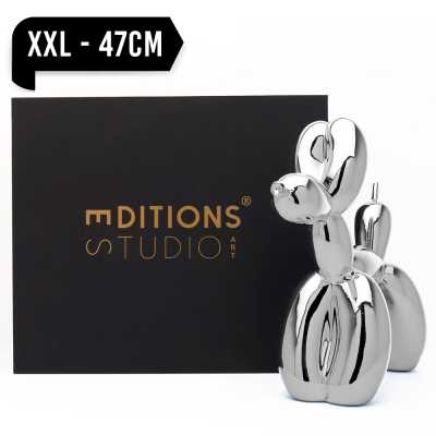 Jeff Koons Balloon Dog (XXLarge) Silver - Thumbnail