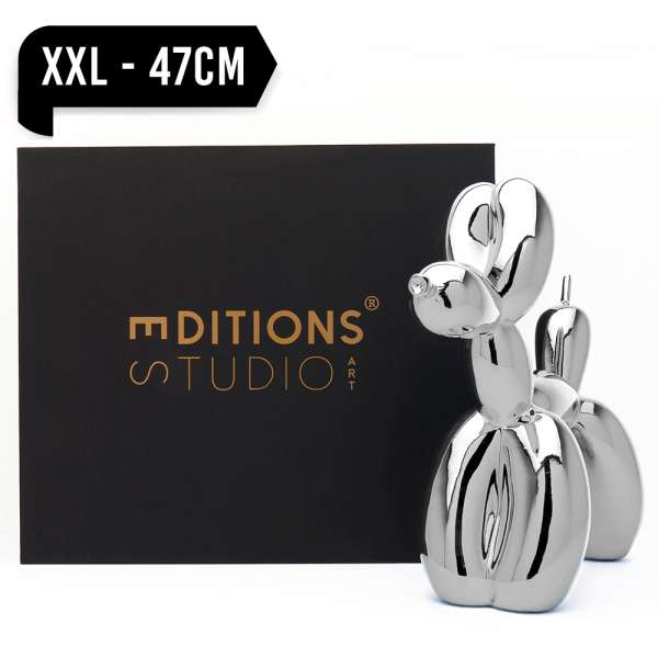 Jeff Koons Balloon Dog (XXLarge) Silver