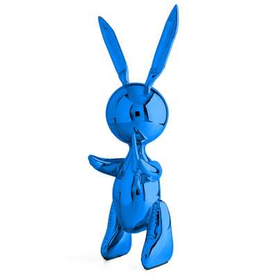 Jeff Koons Balloon Rabbit (XL) Blue - Thumbnail