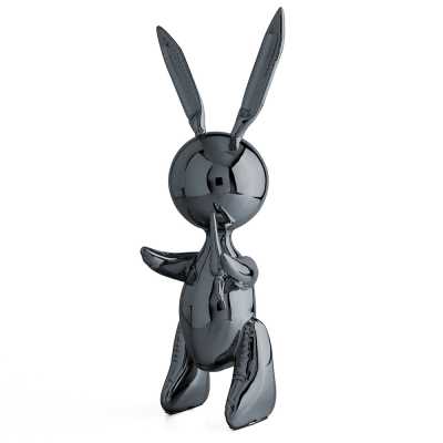 Jeff Koons Balloon Rabbit (XL) Graphite Black - Thumbnail