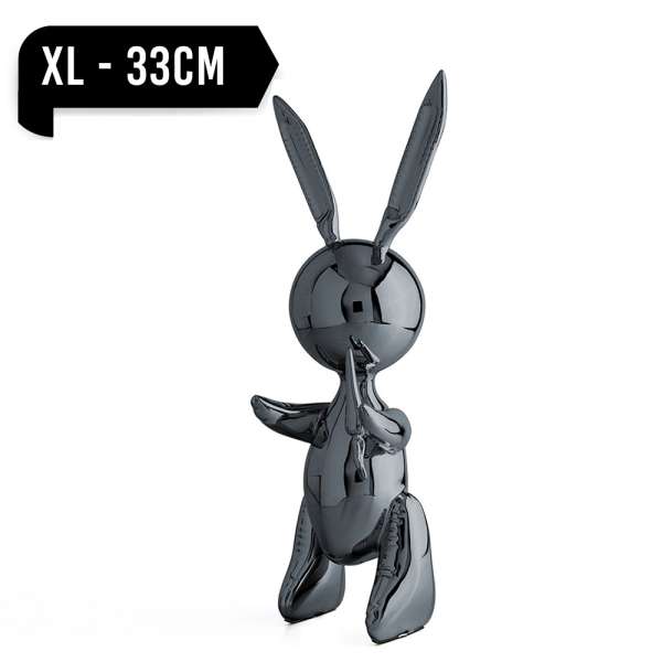 Jeff Koons Balloon Rabbit (XL) Graphite Black