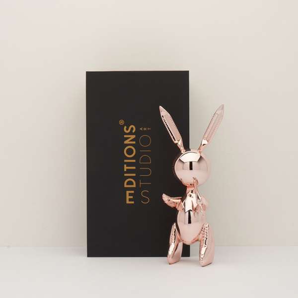 Jeff Koons Balloon Rabbit (XL) Rose Gold