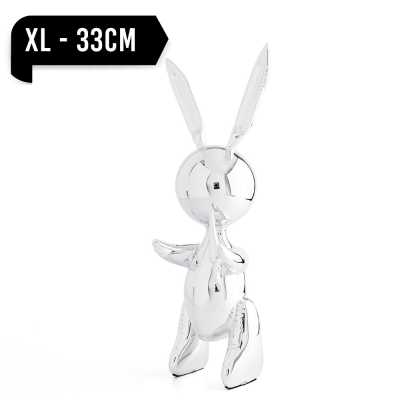 Jeff Koons Balloon Rabbit (XL) Silver - Thumbnail