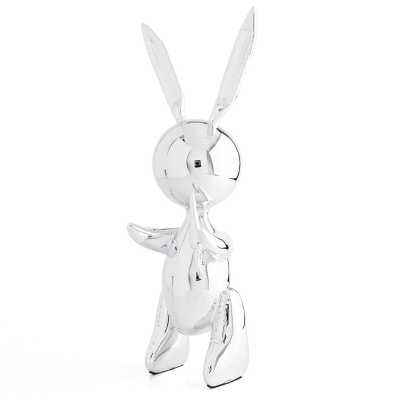 Jeff Koons Balloon Rabbit (XL) Silver - Thumbnail
