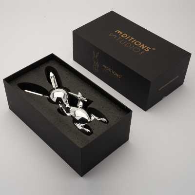 Jeff Koons Balloon Rabbit (XL) Silver - Thumbnail