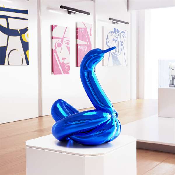 Jeff Koons Balloon Swan (Large) Blue