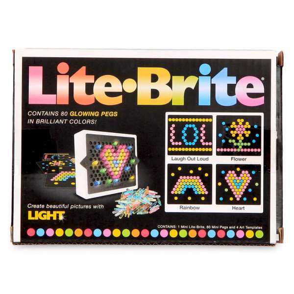 Lite-Brite Mini Seyahat Tipi Işıklı Retro Oyuncak