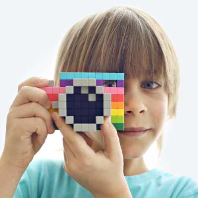 Pixio Mini Safari İnteraktif Mıknatıslı Manyetik Blok Oyuncak - Thumbnail