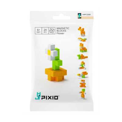 Pixio Flower İnteraktif Mıknatıslı Manyetik Blok Oyuncak - Thumbnail