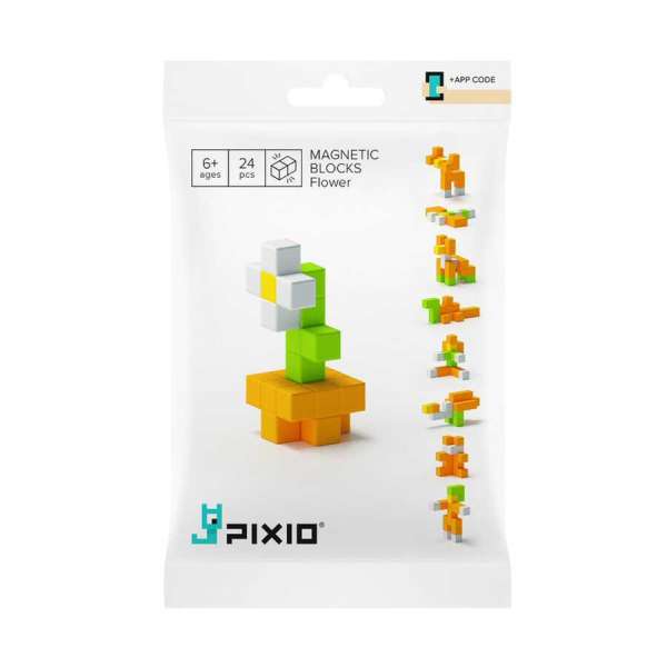 Pixio Flower İnteraktif Mıknatıslı Manyetik Blok Oyuncak