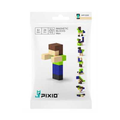 PIXIO - Pixio Man İnteraktif Mıknatıslı Manyetik Blok Oyuncak