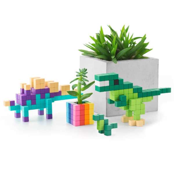 Pixio Mini Dinos İnteraktif Mıknatıslı Manyetik Blok Oyuncak