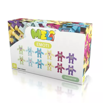 Meli Toys Blok Oyuncak Emoti Rainbow - Thumbnail