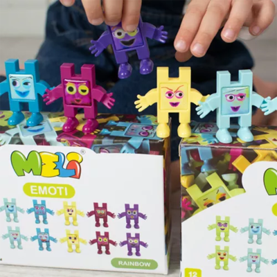 Meli Toys Blok Oyuncak Emoti Rainbow - Thumbnail