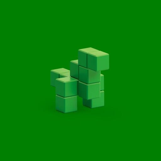 Pixio Green Dinosaur İnteraktif Mıknatıslı Manyetik Blok Oyuncak